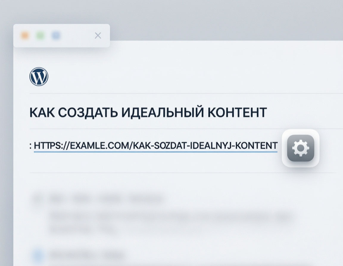 Интерфейс WordPress с плагином Cyr-To-Lat: русский заголовок и автоматический латинский ярлык для SEO.